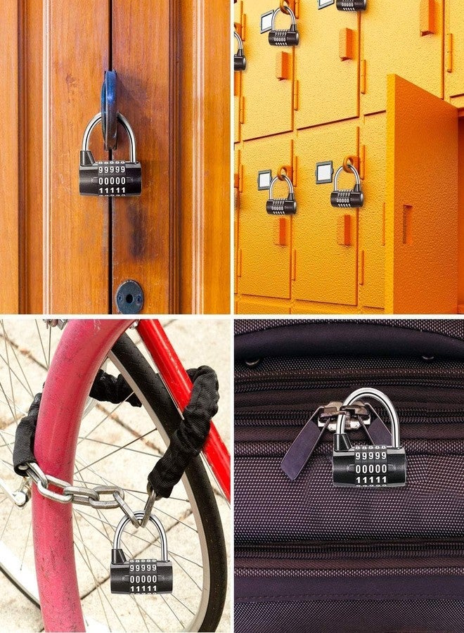 Cyrox 5 Digits Large Combination Lock Heavy Duty Security for Gym, Luggage, Outdoor | Waterproof Resettable Number Padlock Set (1Pcs) (Blue) - Image 5